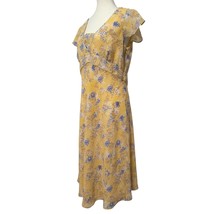 Ann Taylor Yellow Dress Size 12 Babydoll Y2K Fairy Dainty Romantic Coque... - $44.50