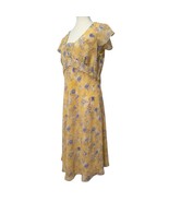 Ann Taylor Yellow Dress Size 12 Babydoll Y2K Fairy Dainty Romantic Coque... - $818.95 MXN