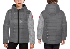 The Winter Soldier Kids Hooded Puffer Jacket     - £70.60 GBP