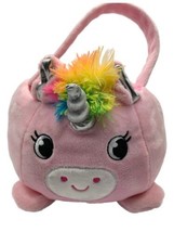 Dan Dee Pink Unicorn Pig Plush Easter Basket Candy Stuffed Animal Toy - £15.53 GBP