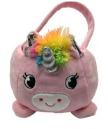Dan Dee Pink Unicorn Pig Plush Easter Basket Candy Stuffed Animal Toy - £15.54 GBP