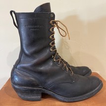 Hathorn Boot MFG Lace Up Packer Western Leather Boot 12.5 B - $210.03