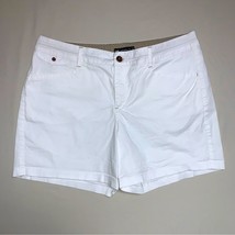 White Shorts Womens 14P Spring Summer Lee Natural Fit Zipper Front Preppy Beach - £19.05 GBP