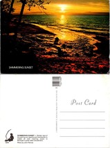 Michigan Shimmering Sunset Golden Rays Reflecting Of Water VTG Postcard - £7.51 GBP