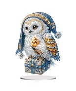 Acrylic Diamond Art White Owl COMPLETED - $276.04 MXN