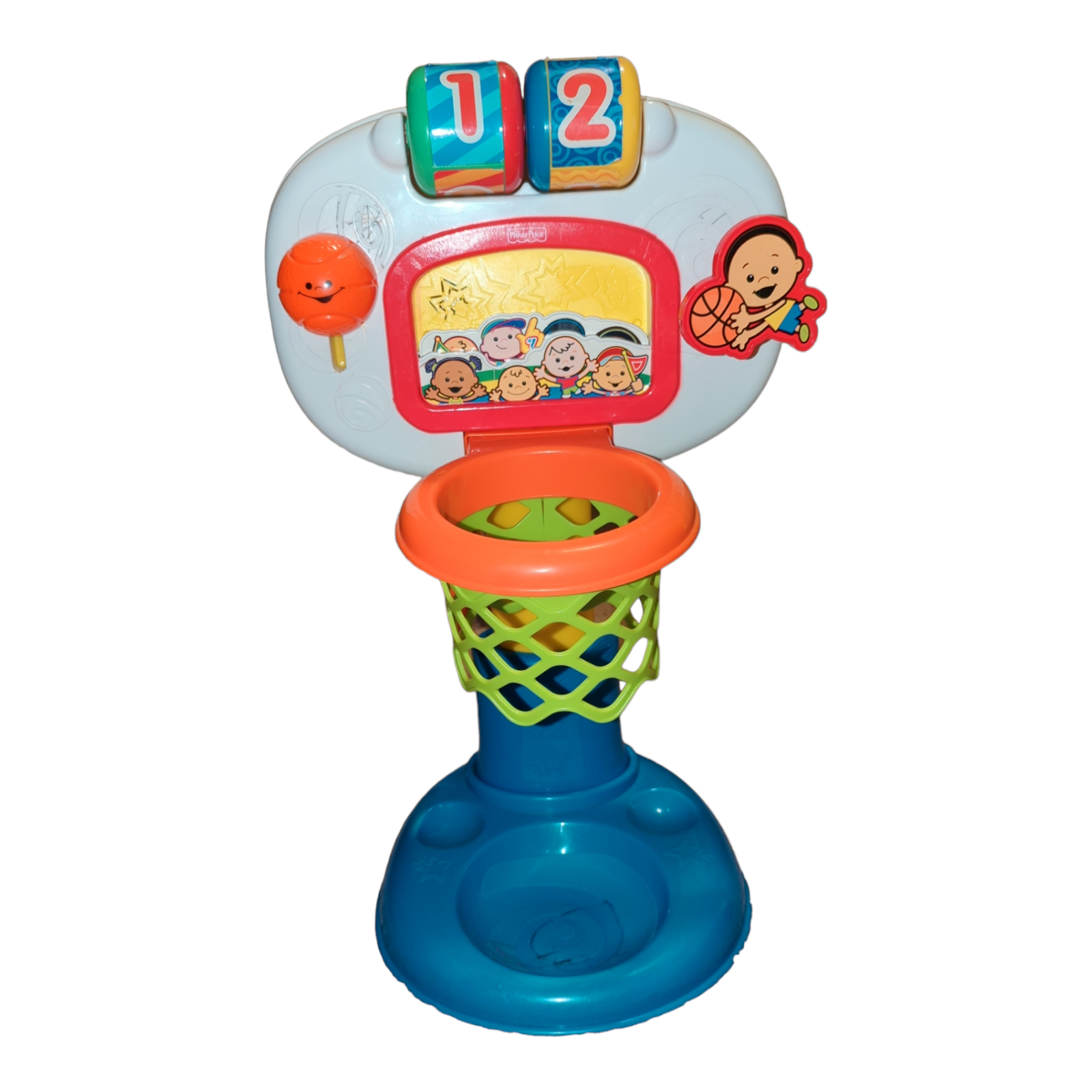 Fisher-Price Brilliant Basics DUNK-N-CHEER BASKETBALL Tested and Working No Ball - $25.84