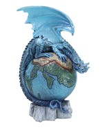 Celestial Solar Galaxy Planet Earth Terrestrial Guardian Blue Dragon Fig... - $50.37 CAD