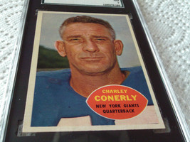 1960 Charley Conerly # 72 Topps Sgc 84 New York Giants Football - £43.95 GBP