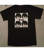 MEN&#39;S word Art Online T Shirt Kirito Anime Manga Video Game Theme FREE S... - £19.81 GBP