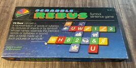 Vintage 1973 Selchow and Richter SCRABBLE REBUS Sentence Crossword Board... - $24.74