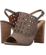 Tahari Marvel Taupe Brown Chicory Open Toe Chunky Slingback Sandals Size 10 - $24.15