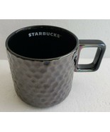 RARE Starbucks Limited Edition 2019 Black Metallic Dimple 12 Ounce Coffe... - $26.72
