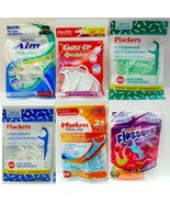 CLOSE-UP, PLACKERS &amp; AIM PRECISION DENTAL FLOSSERS FLOSS PICKS ORAL CARE... - $7.91+