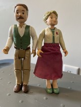 Fisher Price Loving Family Dollhouse Grandma &amp; Grandpa Dolls Figure 1993-1994 - £23.32 GBP