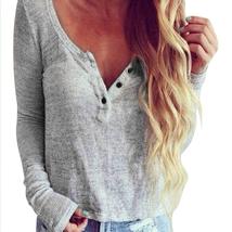 Women Casual Knit Blouse Long Sleeve Shirt T-shirt Blouse Tops - $24.99