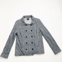 Market &amp; Spruce Double Breasted Knit Jacket Size Large Lightweight Sprin... - $6.14 CAD