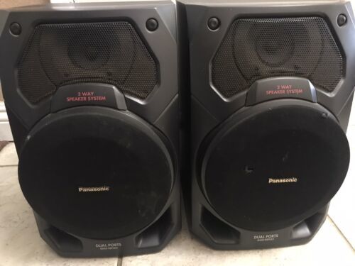 Panasonic SB-AK17 Pair Of Bookshelf Speakers System TESTED WORKING HOME AUDIO - £34.78 GBP