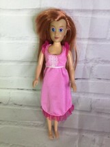 Vintage Tyco Disney The Little Mermaid Ariel Doll With Pink Dress Nightgown 9in - £13.60 GBP