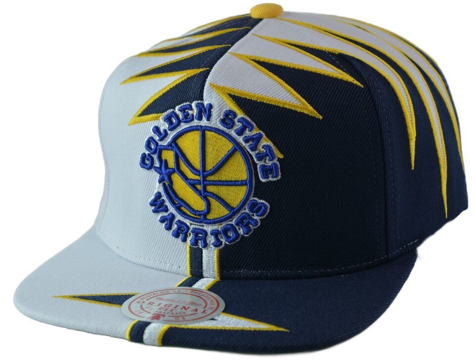 Golden State Warriors NBA Shockwave Men's Snapback Hat by Mitchell & Ness
