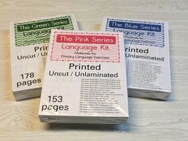 The Pink, Blue &amp; Green Series - 3 Language Kits - Montessori “Open-box item”  - £110.08 GBP