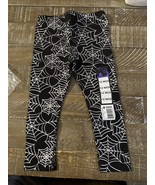 New Black Legging Silver Web Halloween Kid Girl 12 Months Toddler - €11,02 EUR