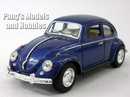 Volkswagen - VW - 1967 Classic Beetle 1/32 Scale Diecast Metal Model - BLUE - £13.44 GBP