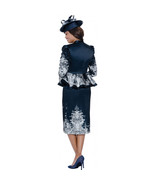 GMI  Church Dress   Plus Size Print skirt suit with peplum zip front jac... - $109.26+