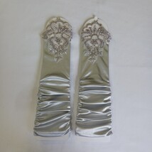 Sexy Women's Nylon Spandex Blend Fingerless Stretch Gray Gloves - One Size image 12