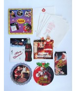 Coca Cola 1998 Shaped Christmas Santa Greeting Cards Set Of 5 - New In Box - £17.22 GBP