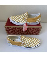 Vans Classic Slip On Checkerboard Orche/ White Men&#39;s 12 - $72.29 CAD