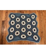 Vintage Retro Baby Crib Crochet Handmade Afghan Throw Blanket Mini Grann... - £19.25 GBP