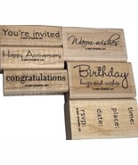 Stampin Up! Hugs &amp; Wishes Rubber Stamp Set For Cards &amp; Invitations - $10.53 CAD