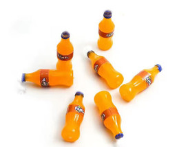 Dollhouse Miniature Orange Fanta Bottles 1/12 Scale - $3.22+