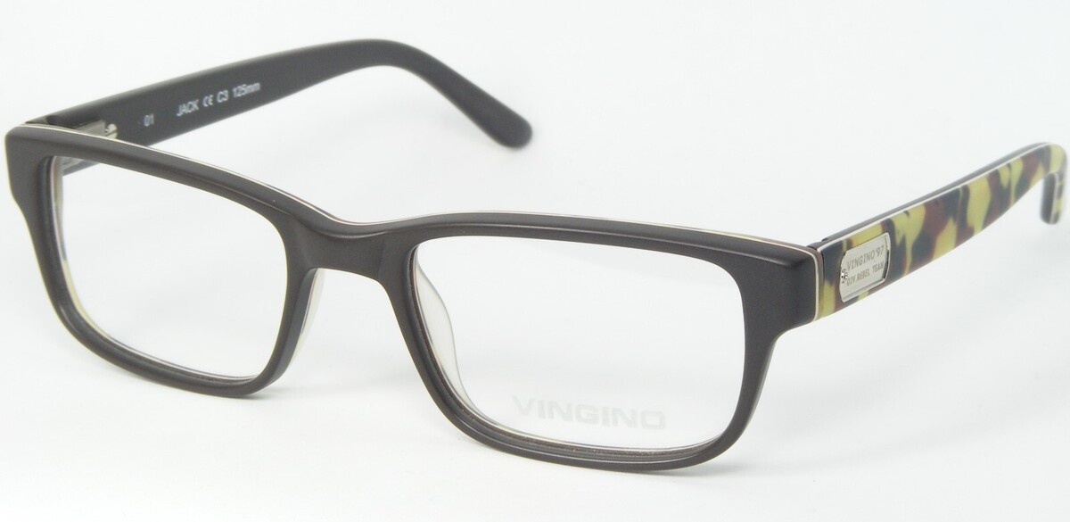 Vingino Kinder BART 2 Mocha Brown / Transparent Blaugrün Brille 44-16-125mm - $49.49