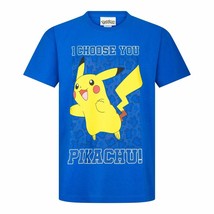 Children&#39;s Pokemon I Choose You Pikachu Blue T-Shirt 12-13 - £8.87 GBP