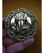(b-ele-152) Elephant elephants lover zoo safari pin pendant Wow - $444.00 MXN
