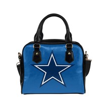 Blue Star Five Pointed PU Leather Shoulder Handbag Bag - $711.91 MXN