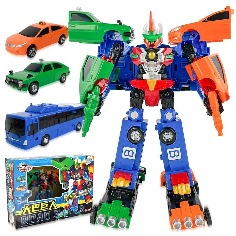 3 IN 1 Hello Carbot Road Saver Transformation Robot Toys Action Figures - £87.36 GBP