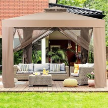 Canopy Gazebo Tent Shelter Outdoor Backyard Garden Lawn Patio Mosquito N... - £207.47 GBP