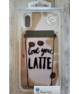 ONN &quot;Love You Latte&quot; Liquid Fashion iPhone X/Xs Smartphone Rotation Case... - £11.85 GBP