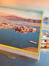 Vintage 50s Warren Diamond Lock Picture Puzzle- #600 "Lake Mead Marina"  image 4
