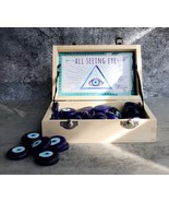 Ebros Illuminati Eye Of Providence Wooden Box W/ 48 Glass All Seeing Eyes - $108.92 CAD