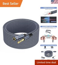 Durable 1/4 Inch Male-Female Stereo Cable - 50ft Tangle-Free Audio Solution - $840.68 MXN