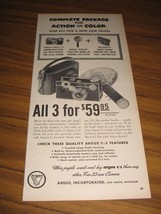 1950 Print Ad Argus C-3 Cameras &amp; Plug-In Flash Units Ann Arbor,MI - £8.82 GBP