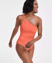 MICHAEL KORS One Piece Swimsuit One Shoulder Sangria Size 4 $106 - NWT - £27.53 GBP