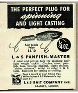 1951 Print Ad L&amp;S Panfish-Master Fishing Lures Bradley,Illinois - $8.35