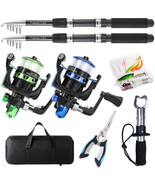 Tripquips Fishing Rod, 2PCS Telescopic Fishing Rod and Reel Combo with F... - $212.36