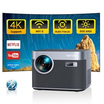 [Auto Focus/Keystone] X7 Android Tv Projector With Wifi And Bluetooth, S... - £435.41 GBP