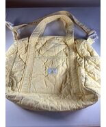 Jacadi Quilted Baby Diaper Bag Yellow Tote French Boutique Retro Style - $111.74 CAD
