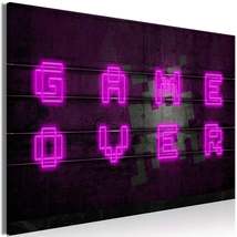 Tiptophomedecor Stretched Canvas Kids Art - Pink Neon Wide - Stretched &amp; Framed  - £79.74 GBP+